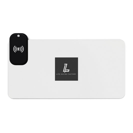 LED Gaming Mouse Pad with Wireless Charging
